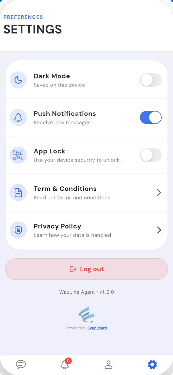 Notifications, App Lock and dark mode in one place